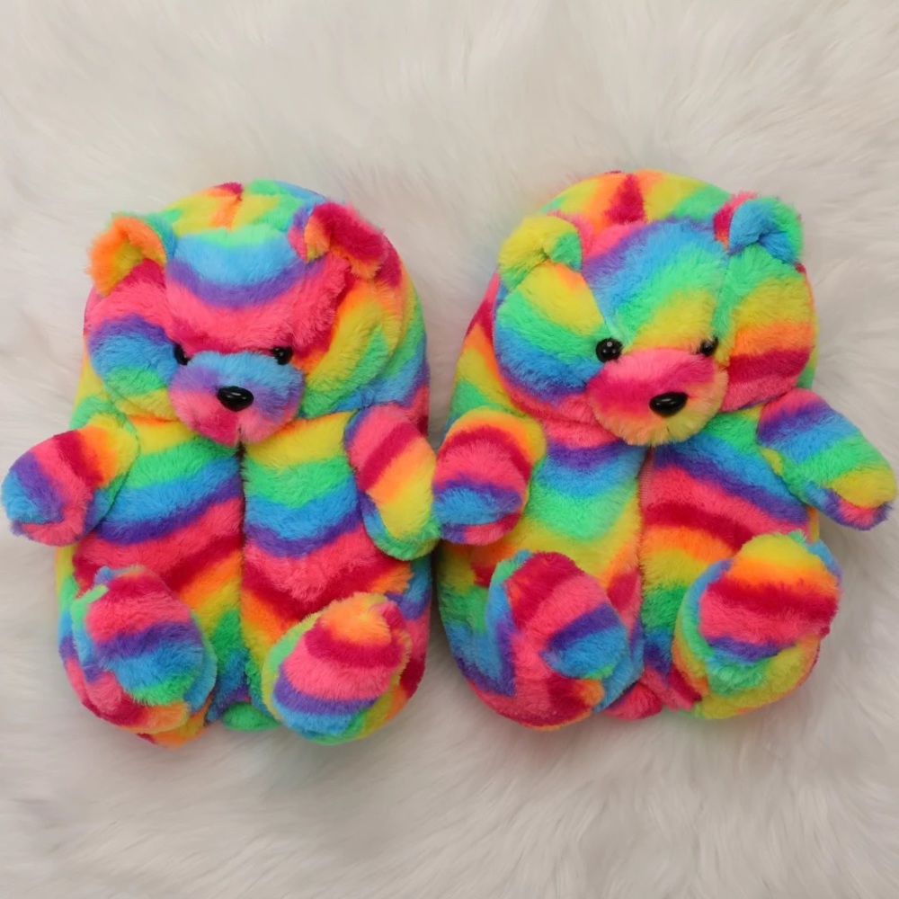 Malibu teddy bear slippers